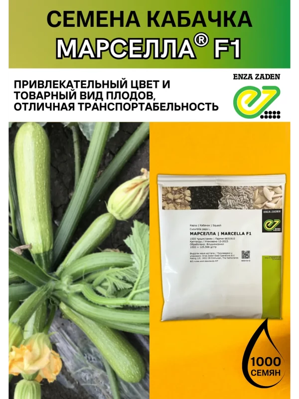 Марселла F1 семена кабачка