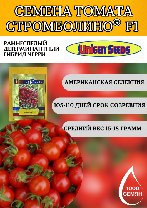 Стромболино F1 1000 штук семена томата-черри