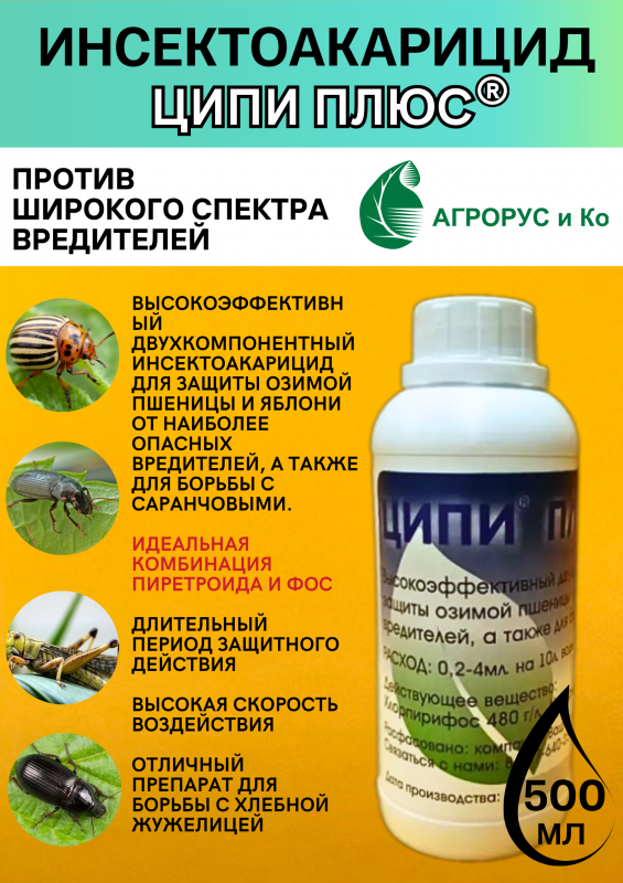 Ципи Плюс, КЭ инсектоакарицид