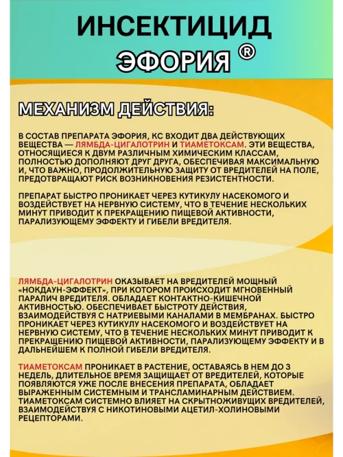 Эфория инсектицид от вредителей