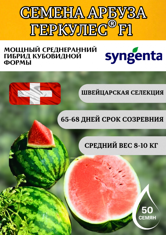 Геркулес F1 семена арбуза